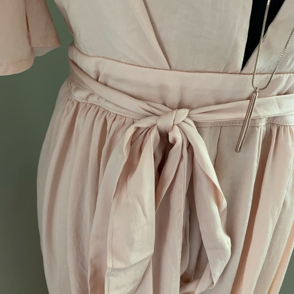 NWT Boutique Nude Romper Maxi Dress - Picture 2 of 7